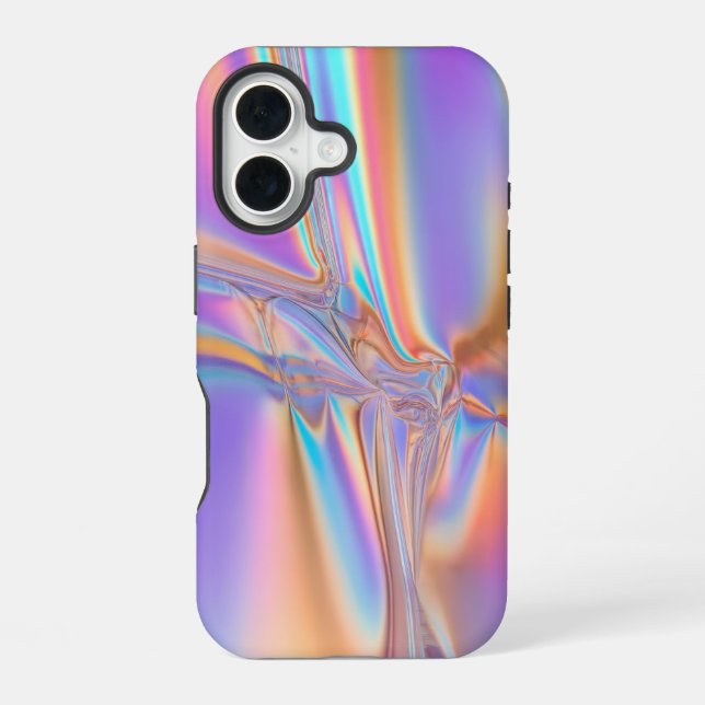 Luxe-Holografischer-Irideszenter-iPhone-16-Case iPhone 16 Hülle (Rückseite)