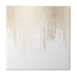 Luxe Imitate Gold Confetti Rain Fliese