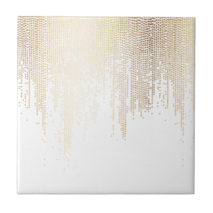 Luxe Imitate Gold Confetti Rain Fliese