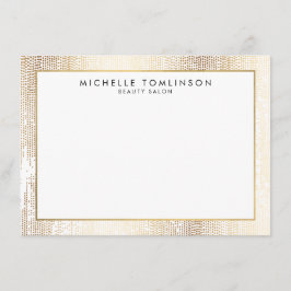 Luxe Imitate Gold Confetti Rain Muster flache Note Mitteilungskarte