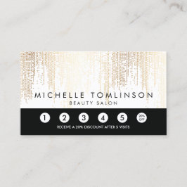 Luxe Imitate Gold Confetti Rain Pattern Treuekarte