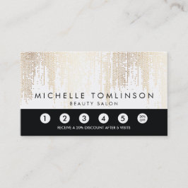 Luxe Imitate Gold Confetti Rain Pattern Treuekarte