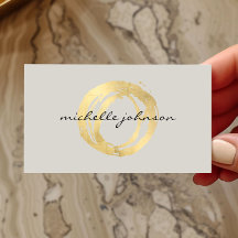 Luxe Imitate Gold lackierte Circle Designer Logo a