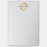 Luxe Imitate Gold lackierte Circle Designer Logo