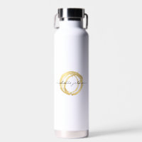 Luxe Imitate Gold lackierte Circle Designer Logo
