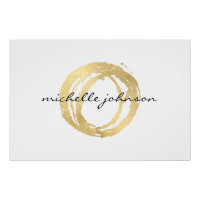 Luxe Imitate Gold Painted Circle Logo Download
