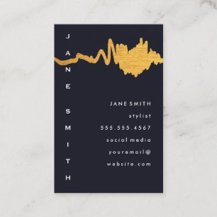 Luxe Imitate Gold Textur Mark Visitenkarte