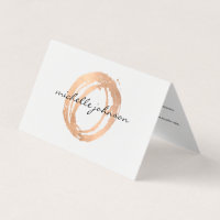 Luxe Imitate Rose Gold Painted Circle Aftercare Ca