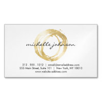 Luxe Imitats Gold lackierte Circle Designer Magnet