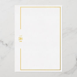 Luxe Initial Personal Stationery Folieneinladung