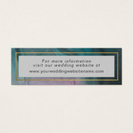 Luxe Jewel Tone Ink Wash Wedding Website