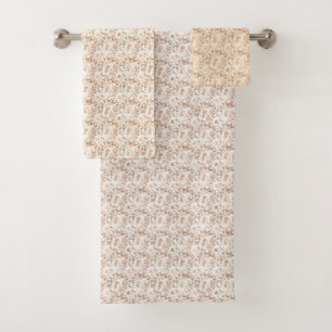 LUXE LEOPARD SPOT GEMUSTERTES BADEZIMMER TOWEL SET