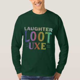 Luxe Life: Lachen Loot mehrfarbiges T-Shirt