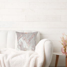 LUXE LILAC MARBLE PEARL CUSHION KISSEN