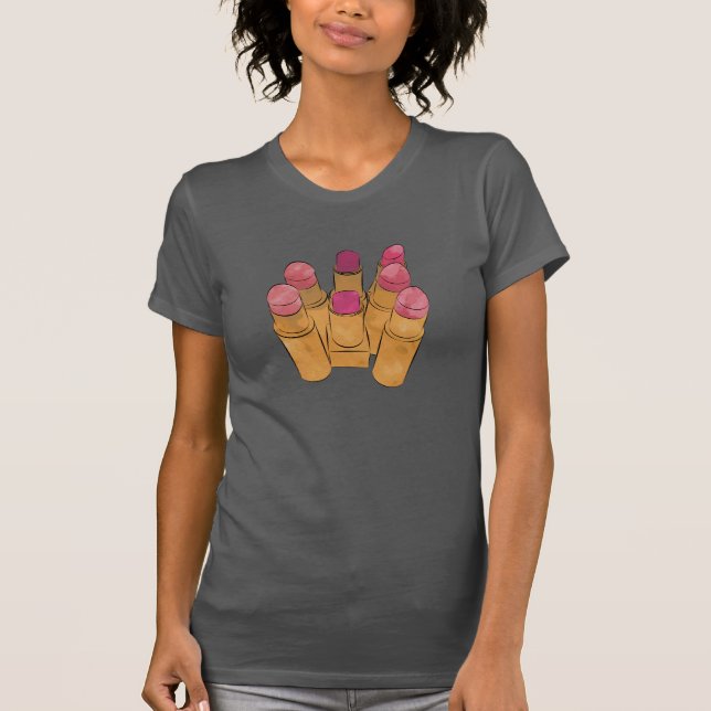 Luxe Lipstick Kiss T-Shirt (Vorderseite)
