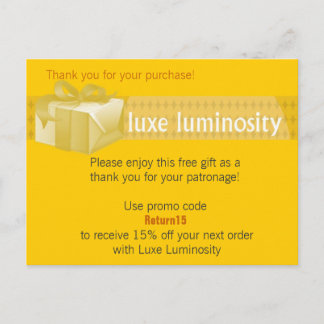 Luxe Luminosity Postkarte