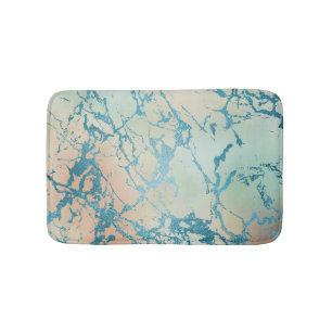 Luxe Marble Schöne Gelb-und Korallenvene Aquamar Badematte