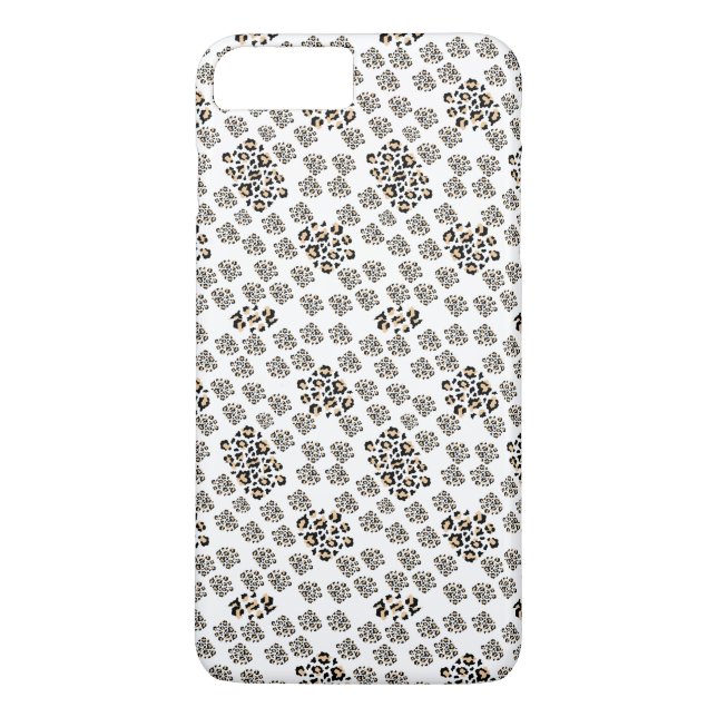 Luxe modern animalprint be brave girl Case-Mate iPhone hülle (Rückseite)
