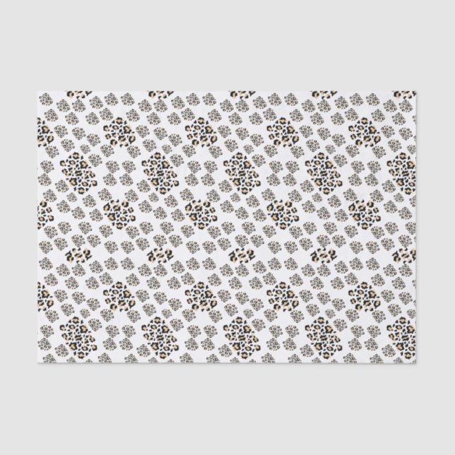 Luxe modern animalprint be brave girl seidenpapier (Vorderseite)
