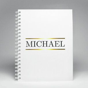 Luxe Name Bar Notizbuch