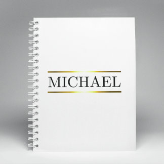 Luxe Name Bar Notizbuch