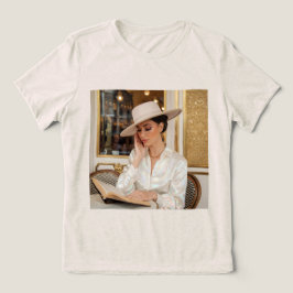 Luxe Opaleszenz Cafe Portrait eines weiblichen T - Tri-Blend Shirt