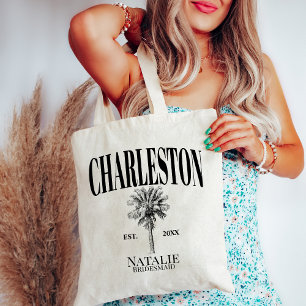 Luxe Palm Trees Charleston Coastal Bachelorette Tragetasche