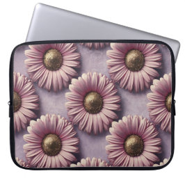 Luxe Pink Daisies Laptop Case