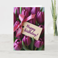 Luxe Purple Bloom Karte