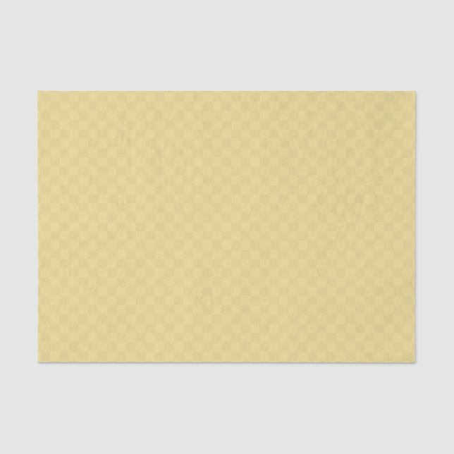 Luxe Rich Classy Imitate Gold Karo Muster Geschenk Seidenpapier (Vorderseite)