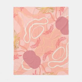 Luxe romantinc peach fuzz baby girl fleecedecke