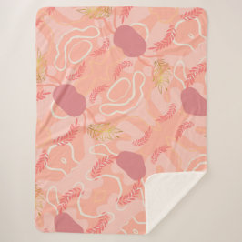 Luxe romantinc peach fuzz baby girl sherpadecke