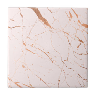 Luxe Rosa und Rose Gold Marmor Keramik Tile Fliese