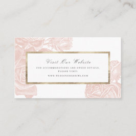 Luxe Rose Blackgold Vintage Website einfügen Karte