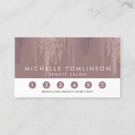 Luxe Rose Gold Confetti Rain Pattern Treuekarte