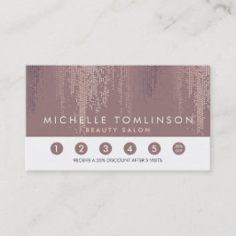 Luxe Rose Gold Confetti Rain Pattern Treuekarte