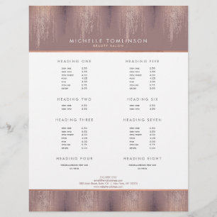 Luxe Rose Gold Confetti Regenmuster Flyer