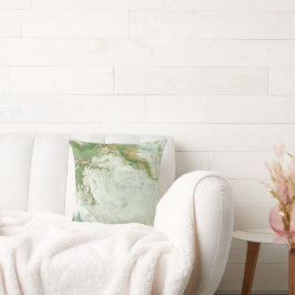 LUXE SAGE ABSTRAKT MARBLE CUSHION KISSEN