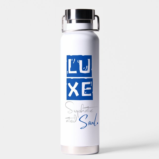 LUXE Sophisticated Soul Trinkflasche (Rückseite)