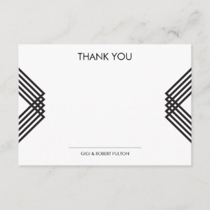Luxe Streifen danken Ihnen Dankeskarte