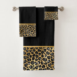 LUXE TIERE GOLD BADEZIMMER TOWEL SET