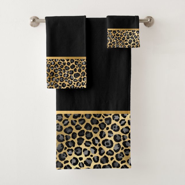 LUXE TIERE GOLD BADEZIMMER TOWEL SET (Insitu)