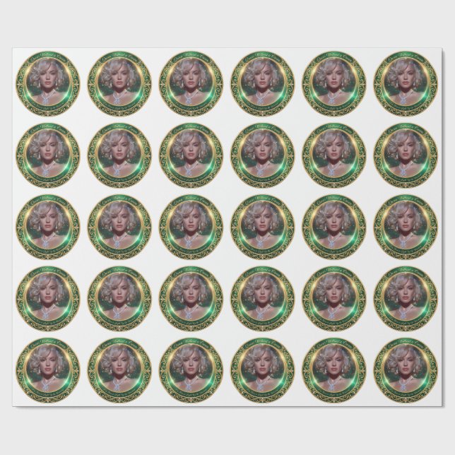 Luxe Vintage Geschenkpapier (Flach)