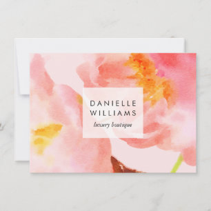 Luxe Watercolor Pink Florals Geschenkgutschein