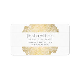 Luxe Wood Effect Art Adressaufkleber