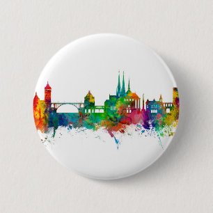 Luxemburg City Skyline Button