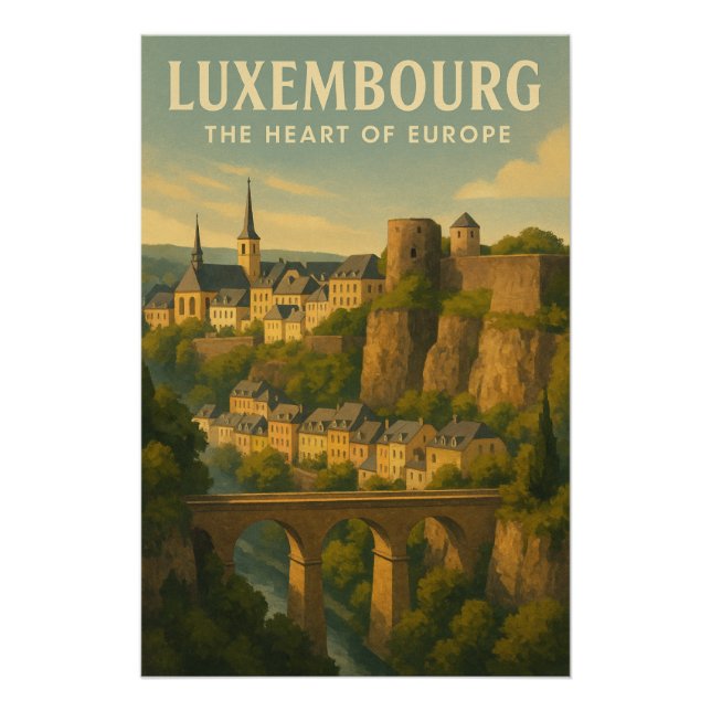 Luxemburg – Das Herz Europas Poster (Vorderseite)