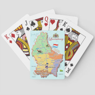Luxemburg Deutschland Karte Spielkarten