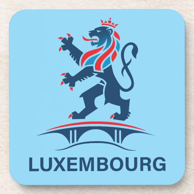 Luxemburg Europa Getränkeuntersetzer (Vorderseite)