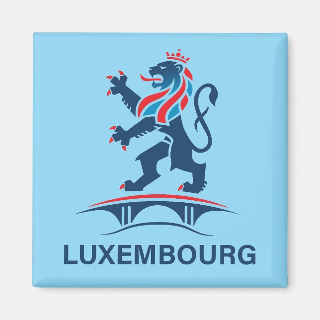 Luxemburg Europa Magnet (Vorne)